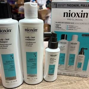 Nioxin System 3 Scalp + Hair Shampoo & Conditioner Set - White & Teal